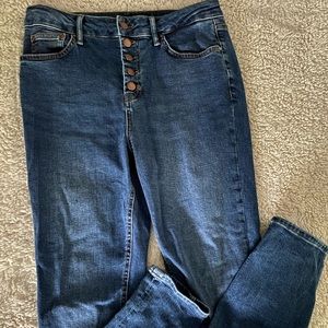 Boden buttonfly skinny jeans size 8